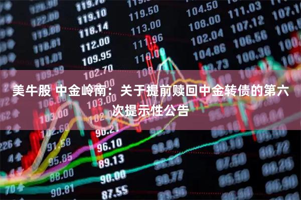 美牛股 中金岭南：关于提前赎回中金转债的第六次提示性公告